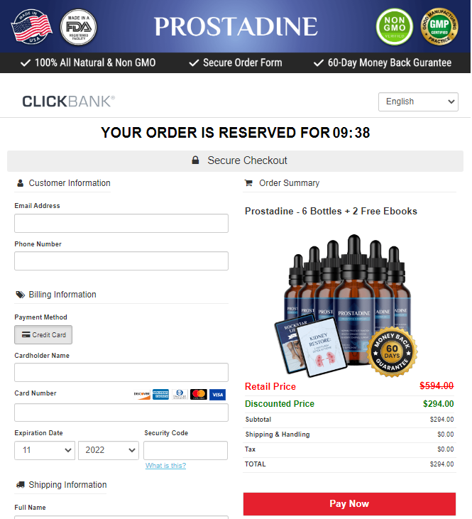 Prostadine - Order Page